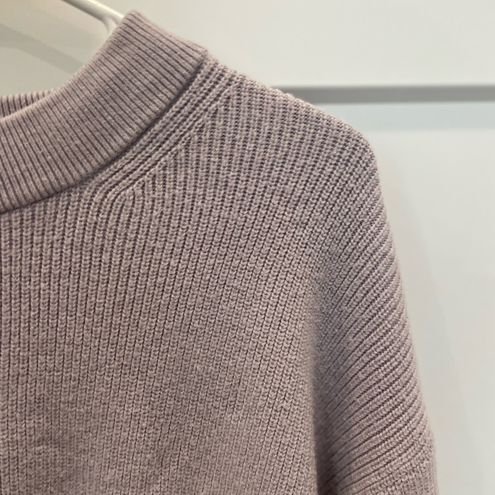 lululemon athletica merino wool-blend ribbed Lavender Sweater - Picture 3 of 6